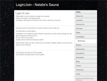 Tablet Screenshot of nataliessauna.com